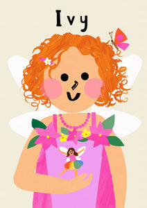 Fairy Girl Portrait Print- click to customise!