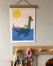 Load image into Gallery viewer, &#39;I believe in me- Loch Ness Monster&#39; Personalised Giclee Print
