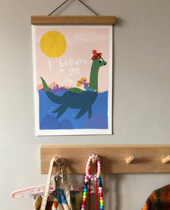 'I believe in me- Loch Ness Monster' Giclee Print