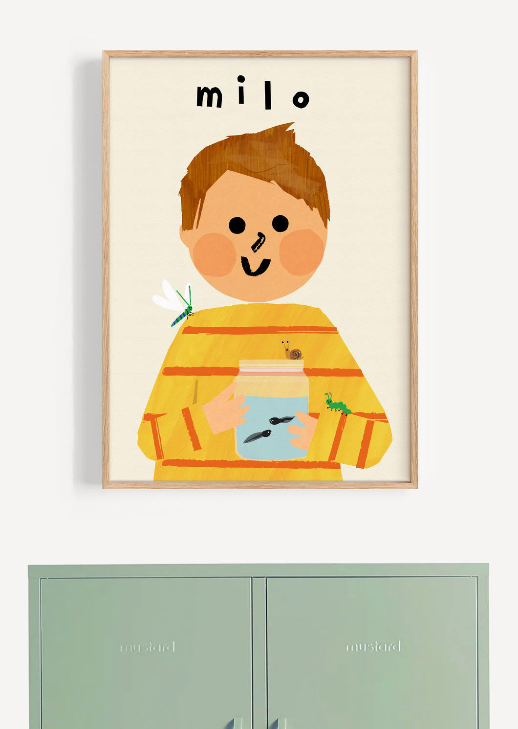 Mini Beast Boy Portrait Print- click to customise!