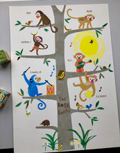 Load image into Gallery viewer, Family Tree Print- Monkeys
