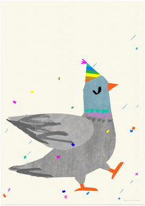 'Pigeon Party' Giclee Print