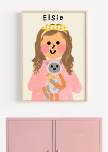 Portrait Print with your very own favourite Toy