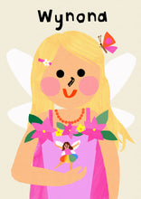 Load image into Gallery viewer, Fairy Girl Portrait Print- click to customise!
