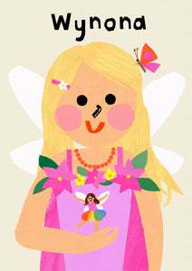 Fairy Girl Portrait Print- click to customise!