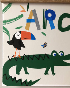 Alligator Personalised Name Print