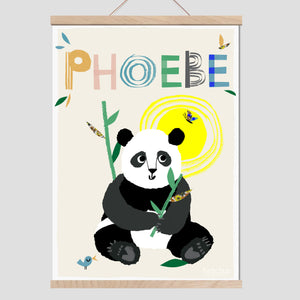 Panda Personalised Name Print