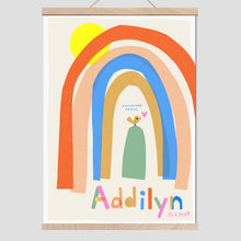 Load image into Gallery viewer, Rainbow Personalised Name Print
