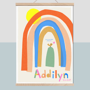 Rainbow Personalised Name Print