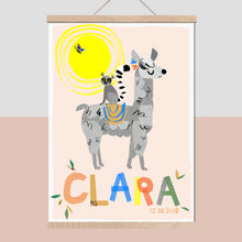 Load image into Gallery viewer, Llama Personalised Name Print
