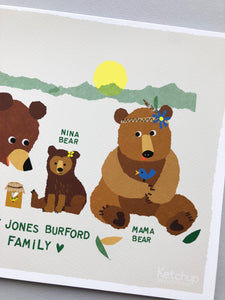 Family Print- Bears