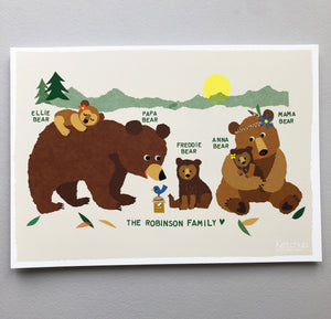 Family Print- Bears
