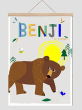 Load image into Gallery viewer, Bear Personalised Name Print
