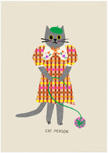 Load image into Gallery viewer, Cat Person Art Print
