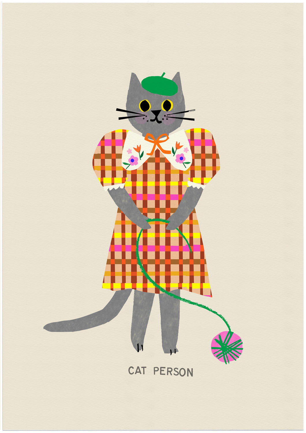 Cat Person Art Print
