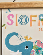 Load image into Gallery viewer, Elephant Personalised Name Print
