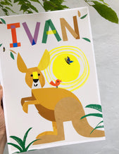 Load image into Gallery viewer, Kangaroo Personalised Name Print
