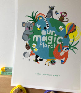 Our Magic Planet Giclee Print