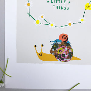 Find Beauty in the little things Giclee Print