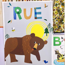 Load image into Gallery viewer, Bear Personalised Name Print
