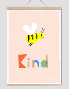 Bee Kind Art Print