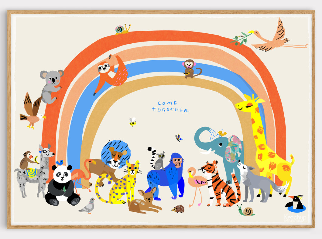 Come Together Rainbow Print