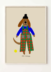 Dog Person Art Print