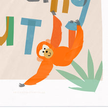 Load image into Gallery viewer, Personalised Hang Out Orangutan Sibling Print
