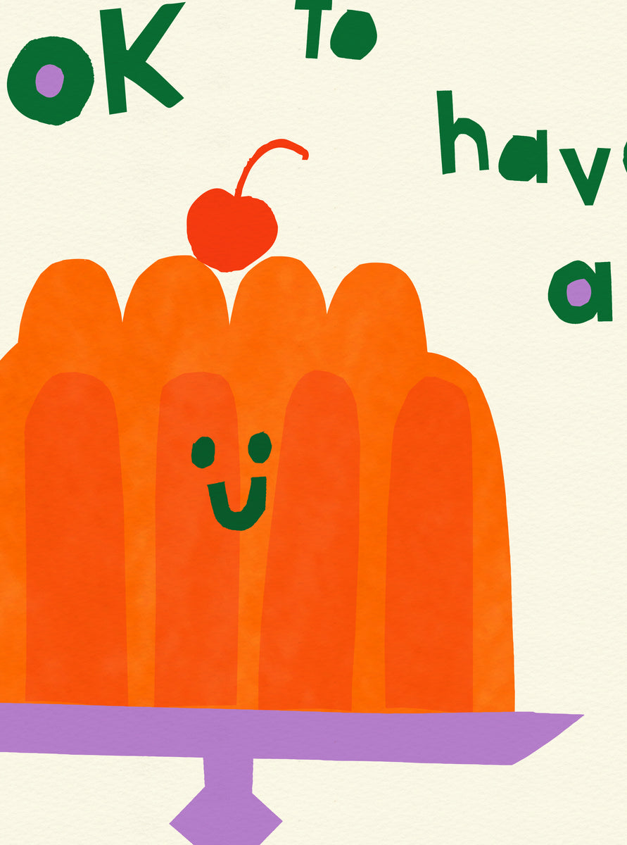 Its Ok To Have A Wobble Giclee Print Kay Vincent Illustration its-ok-to-have-a-wobble-giclee-print-kay-vincent-illustration