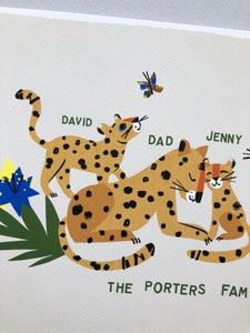Leopard Family Print