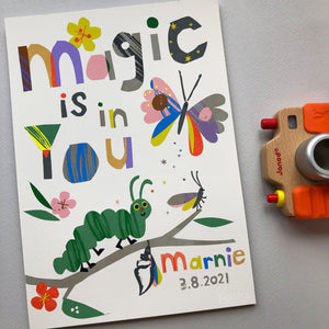 Magic is in You- Personalised Giclee Print