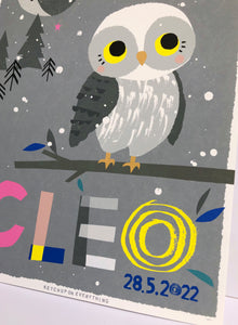 Owl Personalised Name Print