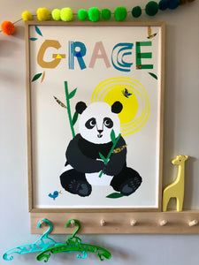 Panda Personalised Name Print