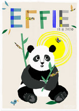 Load image into Gallery viewer, Panda Personalised Name Print
