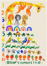 Load image into Gallery viewer, Personalised Rainbow Counting Print
