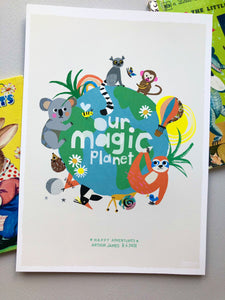 Our Magic Planet Giclee Print